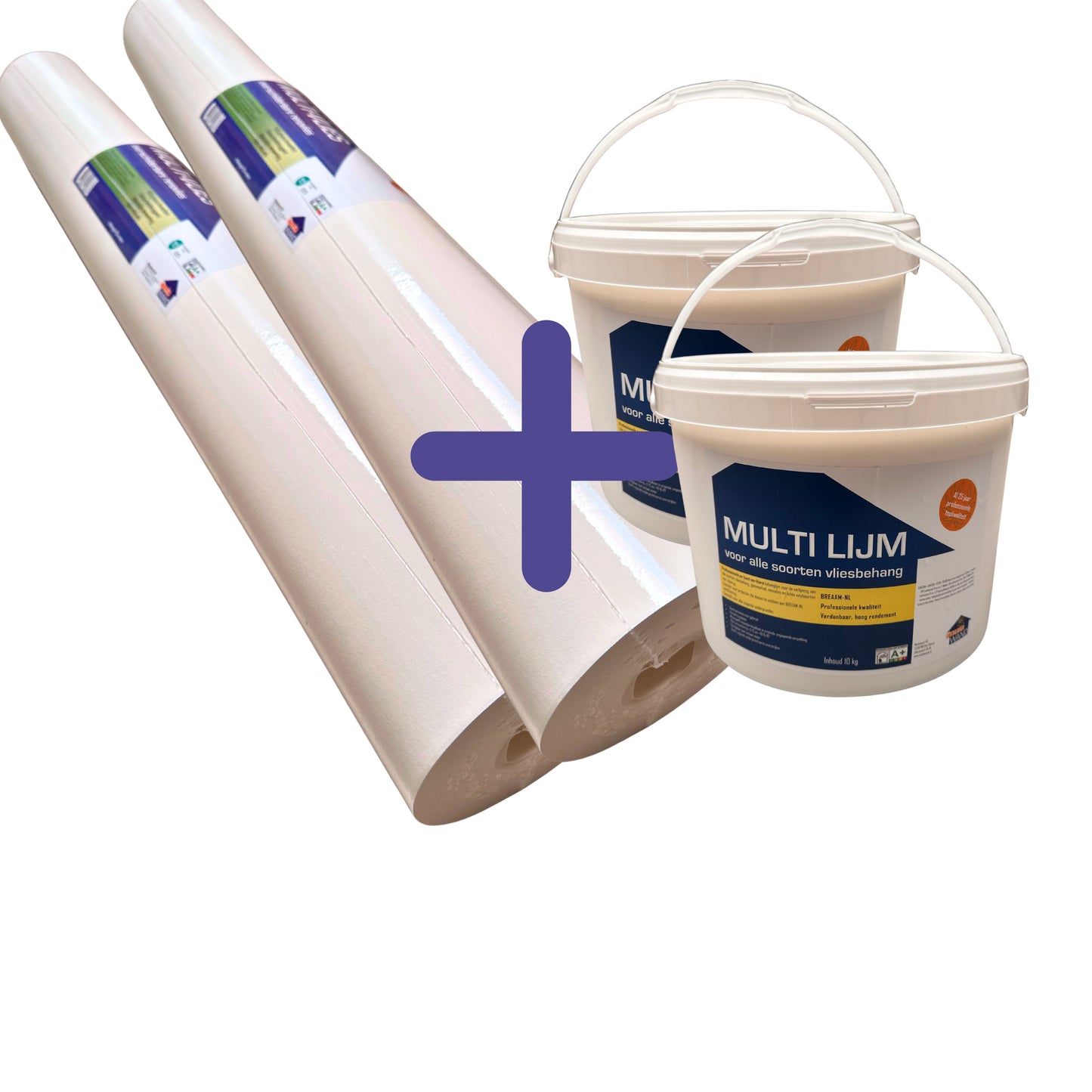 Voordeelpakket Renovlies 2 rollen +2 emmers  lijm